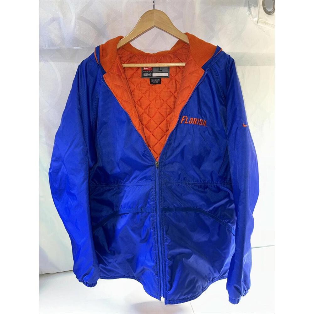 Vintage Nike NCAA Florida Gators Winter Puffer Jacket  Adult Large Royal Blue